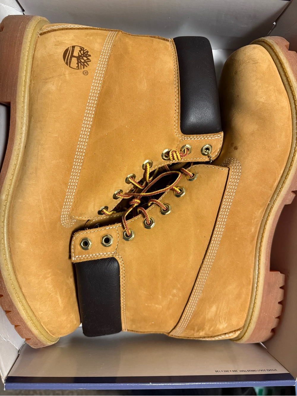 Timberland Men’s Wheat Nubuck Work Boots with Black Collar